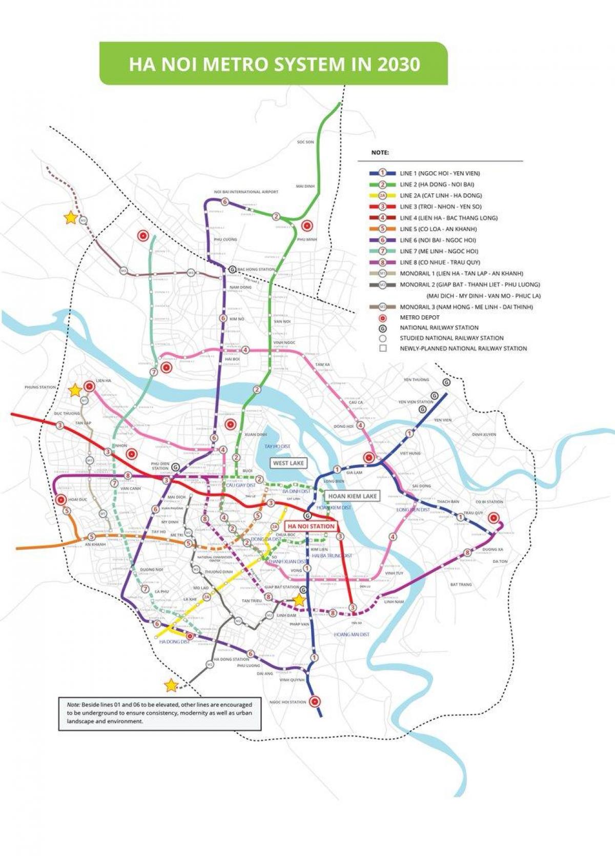 Kartta metro-hanoi