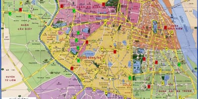 Hanoi-vietnamin kartta
