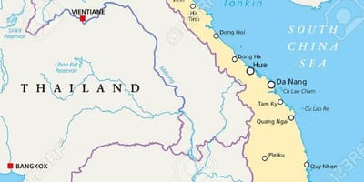 Hanoi sijainti kartalla